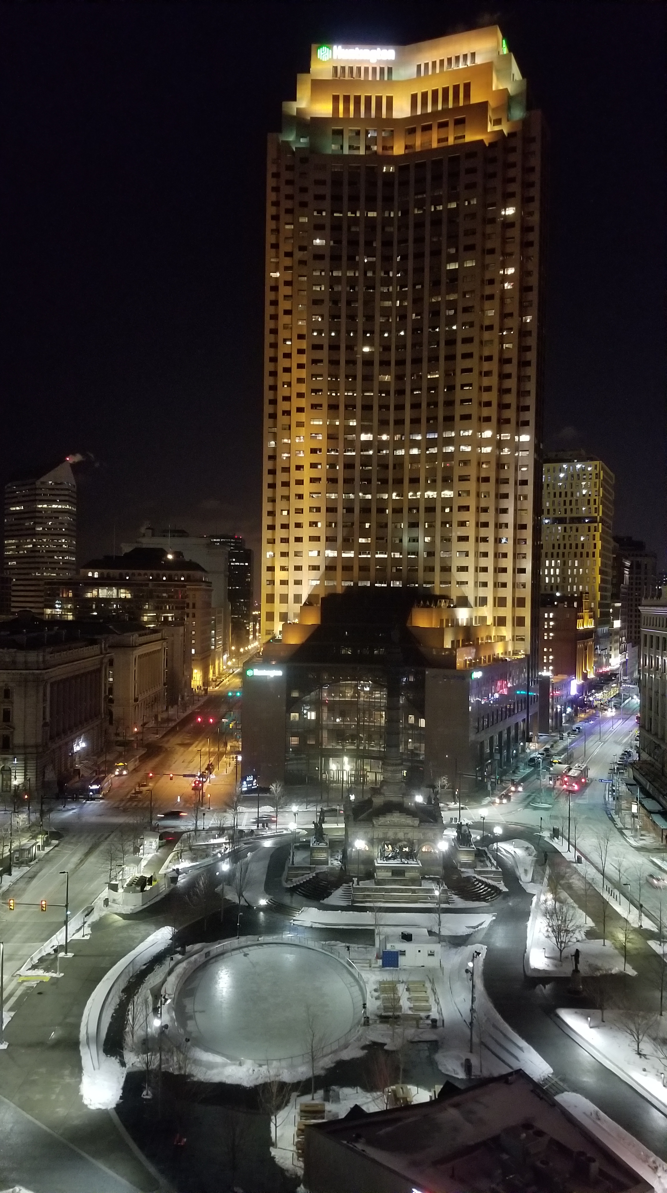 View of Public Square from my room